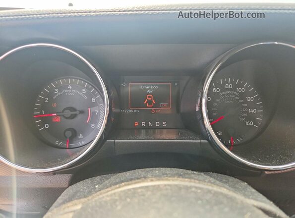 1FA6P8TH8H5269941 2017 FORD MUSTANG Silver Instrument cluster view