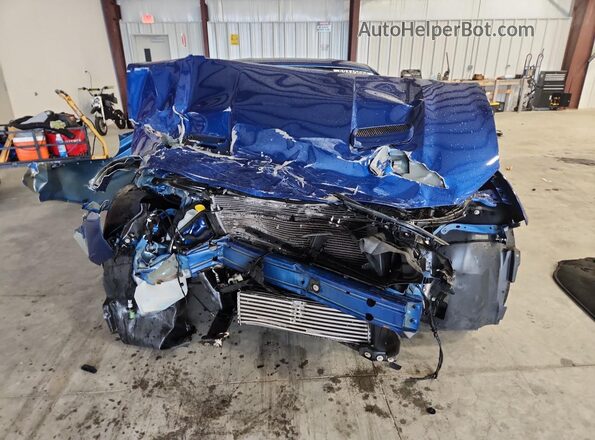 1FA6P8TH8J5102713 2018 FORD MUSTANG Blue წინა ხედი