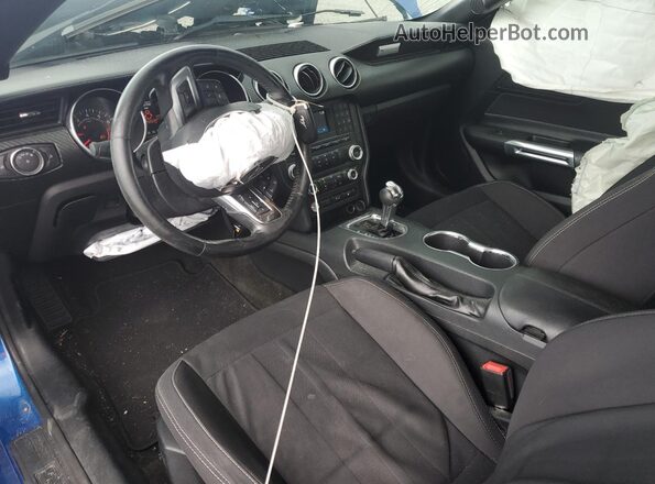 1FA6P8TH8J5102713 2018 FORD MUSTANG Blue წინა პანელის ხედი