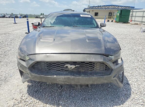 1FA6P8TH8J5104087 2018 FORD MUSTANG Gray Widok z przodu