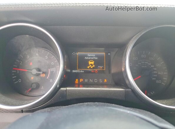 1FA6P8TH8J5104087 2018 FORD MUSTANG Gray Widok zestawu wskaźników