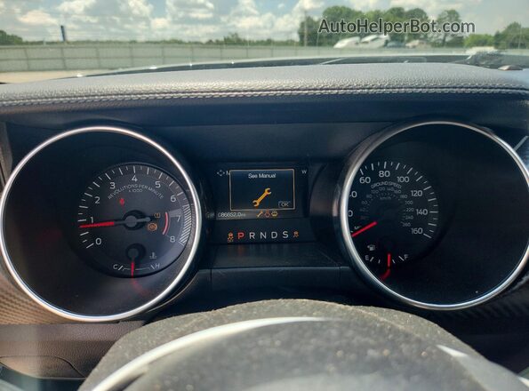 1FA6P8TH8J5113131 2018 FORD MUSTANG Black Սարքավորումների վահանակի տեսք