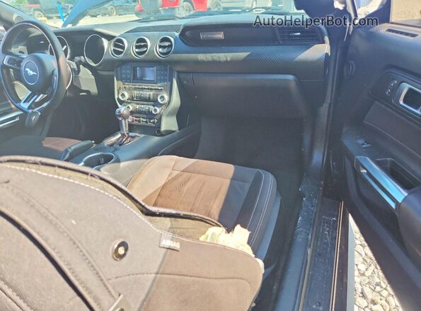1FA6P8TH8J5116448 2018 FORD MUSTANG Black Widok deski rozdzielczej