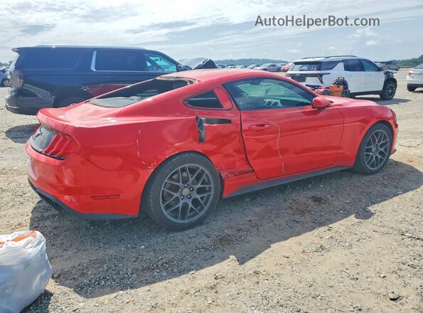 1FA6P8TH8J5120743 2018 FORD MUSTANG Red Задня права чверть