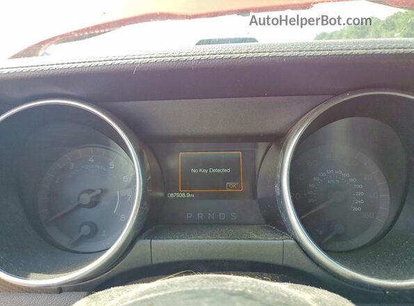 1FA6P8TH8J5120743 2018 FORD MUSTANG Red Вид щитка приладів