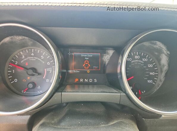 1FA6P8TH8K5133221 2019 FORD MUSTANG Blue Instrument cluster view