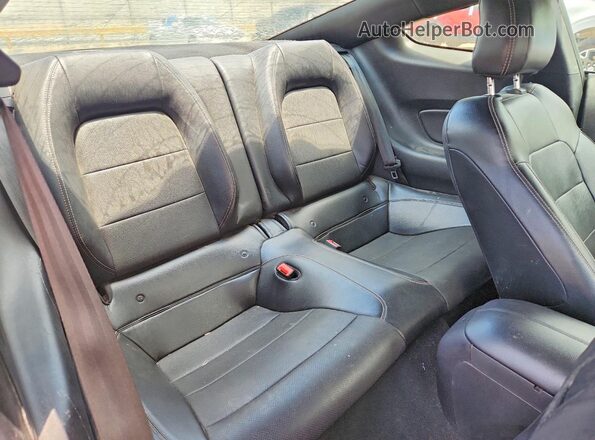 1FA6P8TH8K5133221 2019 FORD MUSTANG Blue Rear seats view