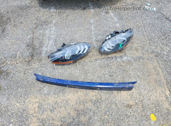 1FA6P8TH8K5133221 2019 FORD MUSTANG Blue Engine compartment view
