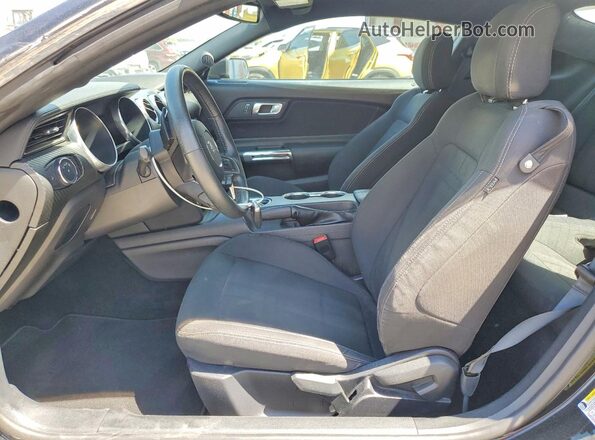 1FA6P8TH8K5180412 2019 FORD MUSTANG Black Widok wnętrza z przodu