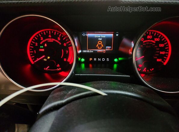 1FA6P8TH8L5136900 2020 FORD MUSTANG Black Вид щитка приладів