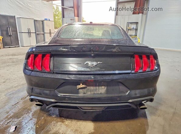 1FA6P8TH8L5136900 2020 FORD MUSTANG Black Вид ззаду