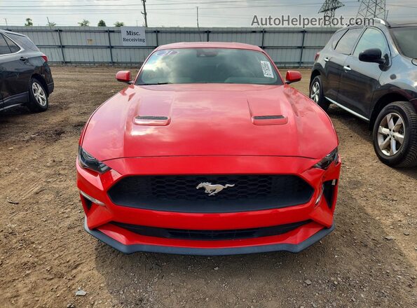 1FA6P8TH8M5113909 2021 FORD MUSTANG Red Front view