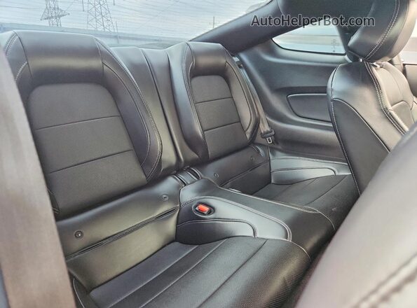 1FA6P8TH8M5113909 2021 FORD MUSTANG Red Rear seats view