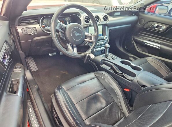 1FA6P8TH8M5113909 2021 FORD MUSTANG Red Dashboard view
