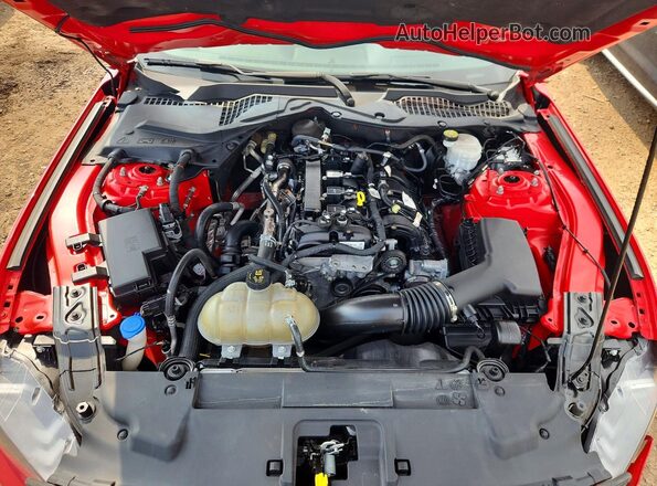 1FA6P8TH8M5113909 2021 FORD MUSTANG Red Rear interior view