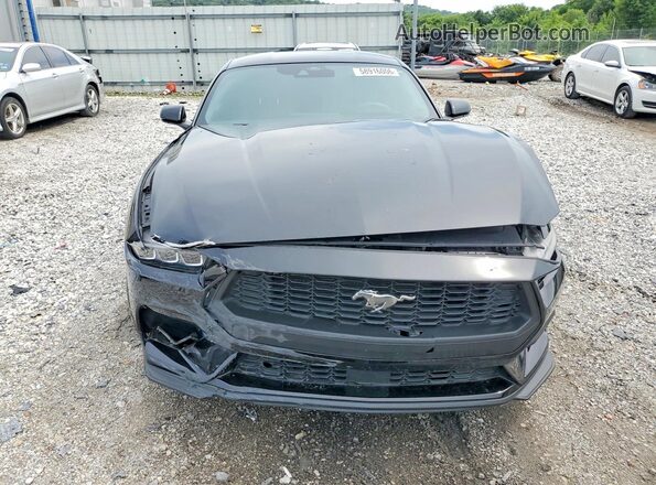 1FA6P8TH8R5102268 2024 FORD MUSTANG Black Դիմացի տեսք