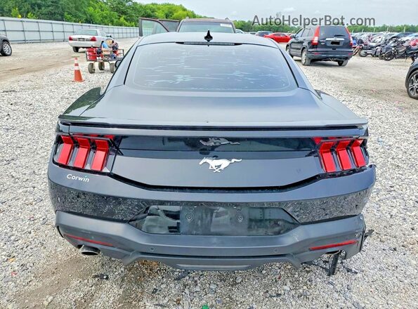 1FA6P8TH8R5102268 2024 FORD MUSTANG Black Հետևի տեսք