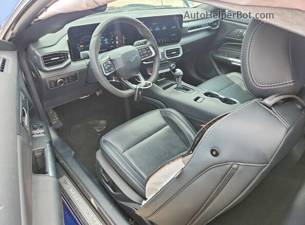 1FA6P8TH8R5114369 2024 FORD MUSTANG Синий Вид панели приборов