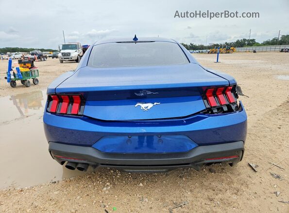 1FA6P8TH8R5114369 2024 FORD MUSTANG Синий Вид сзади