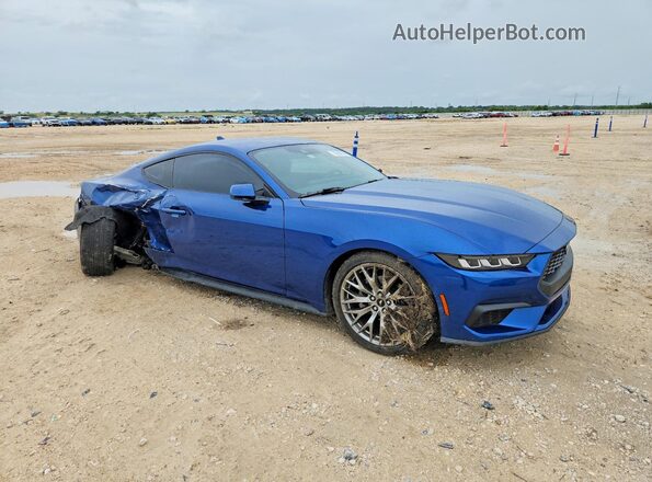 1FA6P8TH8R5114369 2024 FORD MUSTANG Синий Передняя правая четверть