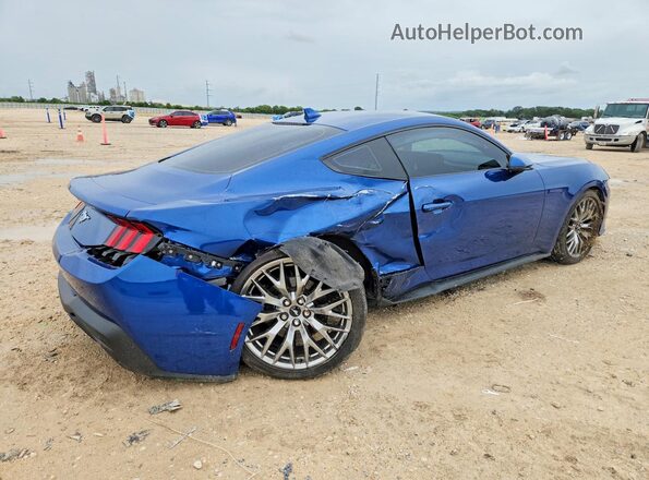 1FA6P8TH8R5114369 2024 FORD MUSTANG Синий Задняя правая четверть