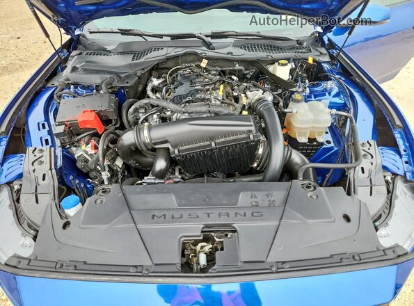 1FA6P8TH8R5114369 2024 FORD MUSTANG Синий Вид задней части салона