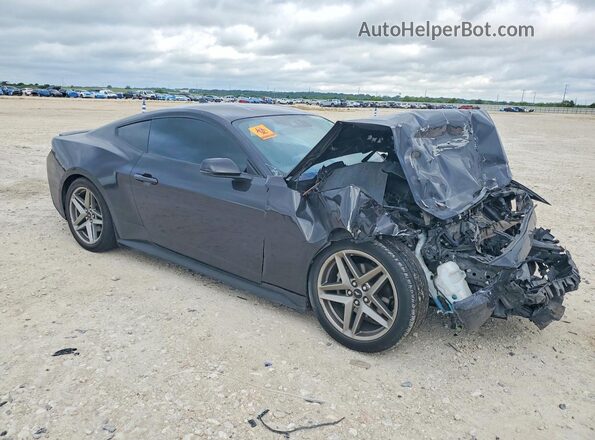 1FA6P8TH8R5118924 2024 FORD MUSTANG Черный Передняя правая четверть