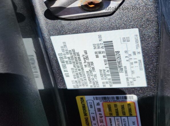 1FA6P8TH9G5265248 2016 FORD MUSTANG Silver Engine compartment view