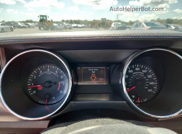 1FA6P8TH9G5265248 2016 FORD MUSTANG Silver Instrument cluster view