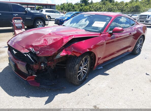 1FA6P8TH9H5295304 2017 FORD MUSTANG Red Vista tres cuartos delantera izquierda