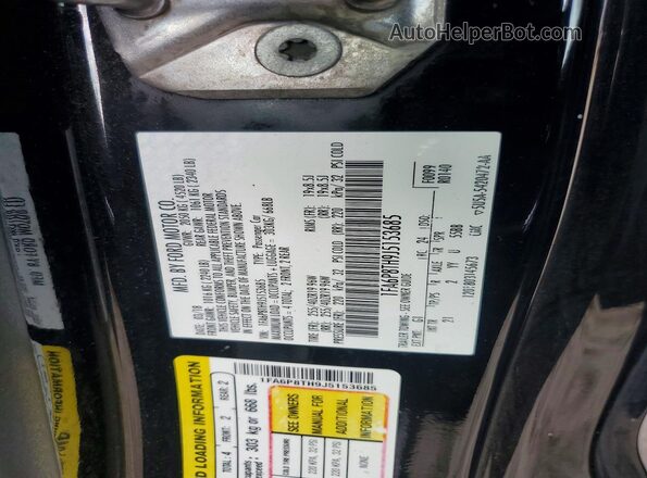 1FA6P8TH9J5153685 2018 FORD MUSTANG Black Շարժիչի բաժամունքի տեսք