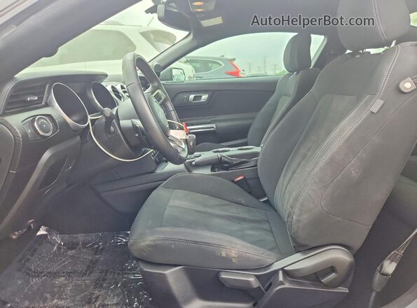 1FA6P8TH9K5174084 2019 FORD MUSTANG Gray წინა სალონის ხედი