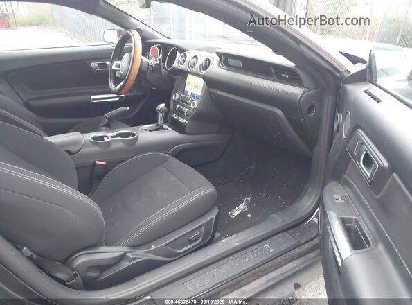 1FA6P8TH9N5113564 2022 FORD MUSTANG Black Widok wnętrza z przodu