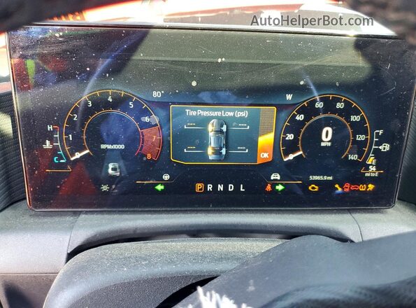 1FA6P8TH9R5111898 2024 FORD MUSTANG Red Instrument cluster view