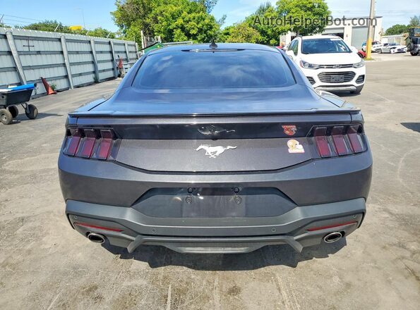 1FA6P8TH9R5131973 2024 FORD MUSTANG Gray Vista trasera