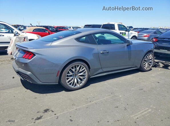 1FA6P8TH9S5129324 2025 FORD MUSTANG Gray Trasero derecho
