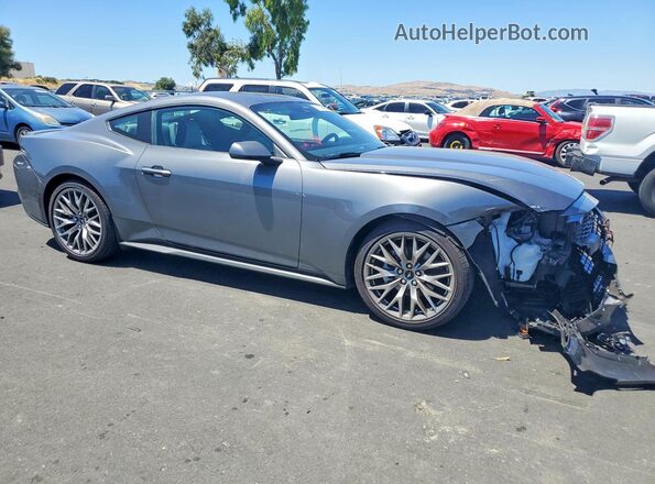 1FA6P8TH9S5129324 2025 FORD MUSTANG Gray Delantero derecho