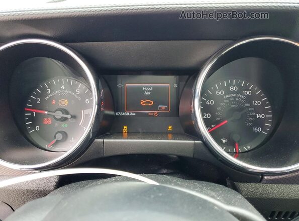 1FA6P8THXG5312285 2016 FORD MUSTANG Blue Widok zestawu wskaźników