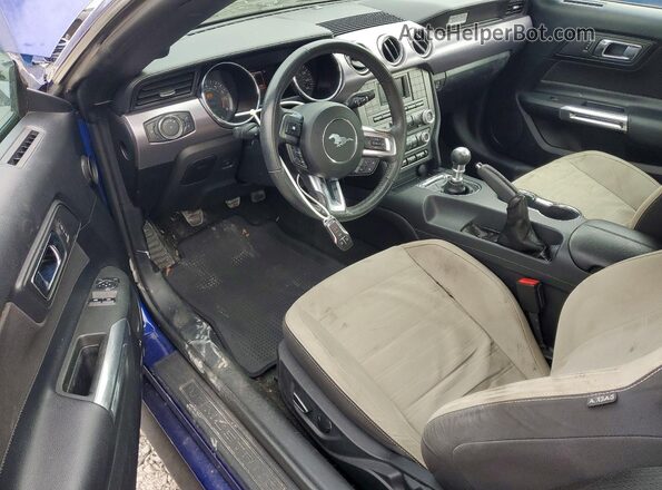 1FA6P8THXG5312285 2016 FORD MUSTANG Blue Widok deski rozdzielczej