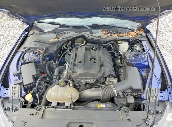 1FA6P8THXG5312285 2016 FORD MUSTANG Blue Widok wnętrza z tyłu