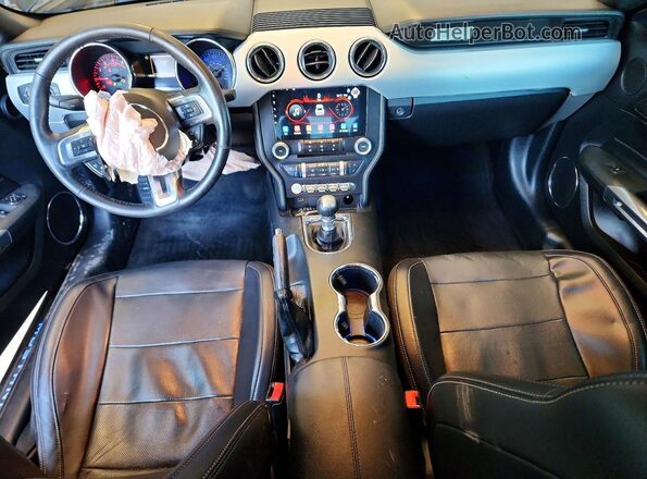 1FA6P8THXG5312335 2016 FORD MUSTANG Black წინა პანელის ხედი