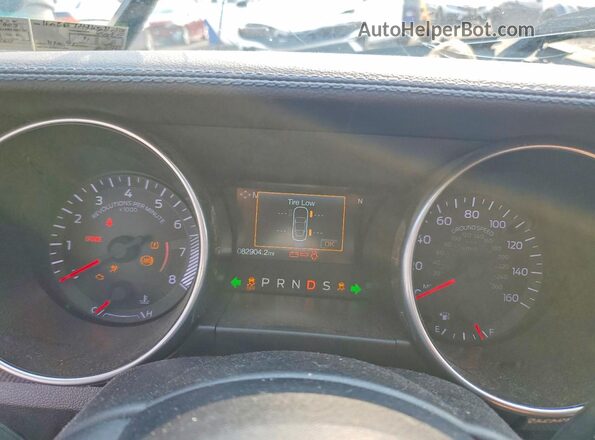 1FA6P8THXK5117828 2019 FORD MUSTANG Blue ხელსაწყოთა პანელის ხედი