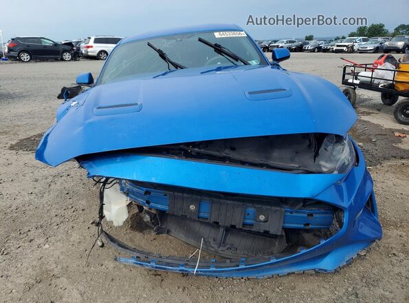 1FA6P8THXK5117828 2019 FORD MUSTANG Blue წინა ხედი