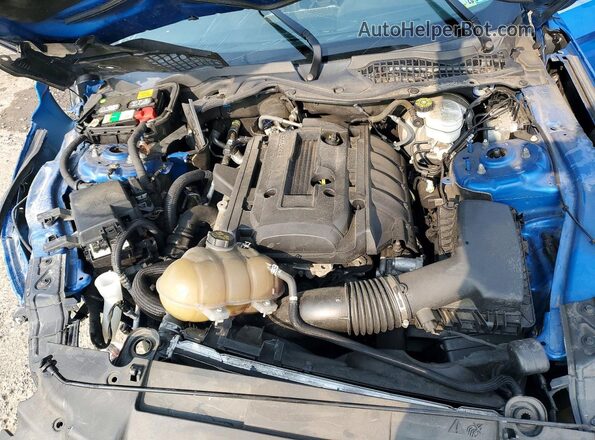 1FA6P8THXK5117828 2019 FORD MUSTANG Blue უკანა სალონის ხედი