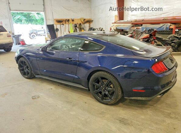 1FA6P8THXK5165846 2019 FORD MUSTANG Blue Trasero izquierdo