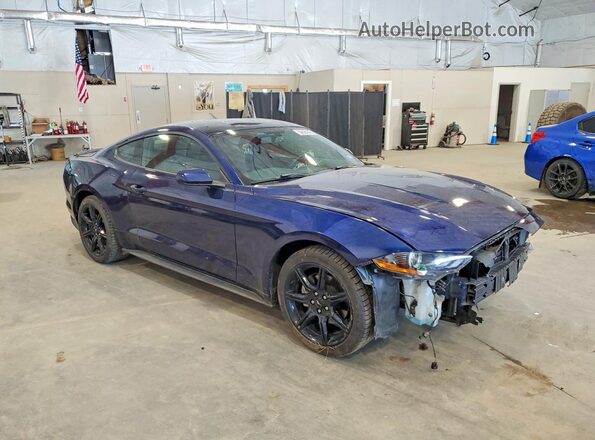 1FA6P8THXK5165846 2019 FORD MUSTANG Blue Delantero derecho