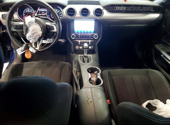 1FA6P8THXK5165846 2019 FORD MUSTANG Blue Vista del salpicadero