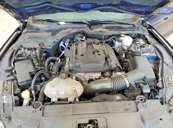 1FA6P8THXK5165846 2019 FORD MUSTANG Blue Vista interior trasera
