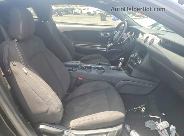 1FA6P8THXL5159367 2020 FORD MUSTANG Black წინა სალონის ხედი