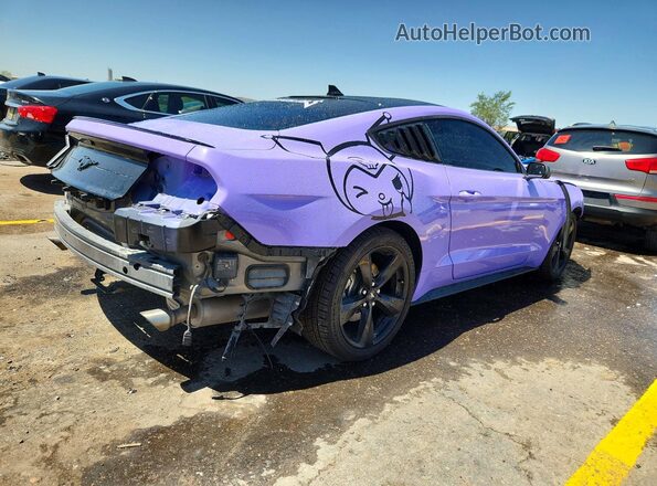 1FA6P8THXM5102927 2021 FORD MUSTANG Purple Rear right